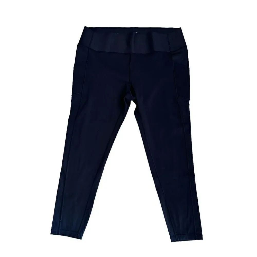 GapFit Sculpt Revolution Blue Sporty Yoga Casual High Rise Y2K SZ XXL #1947